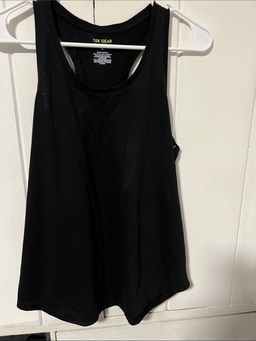 tek gear Black Racerback Athletic Tank Top
